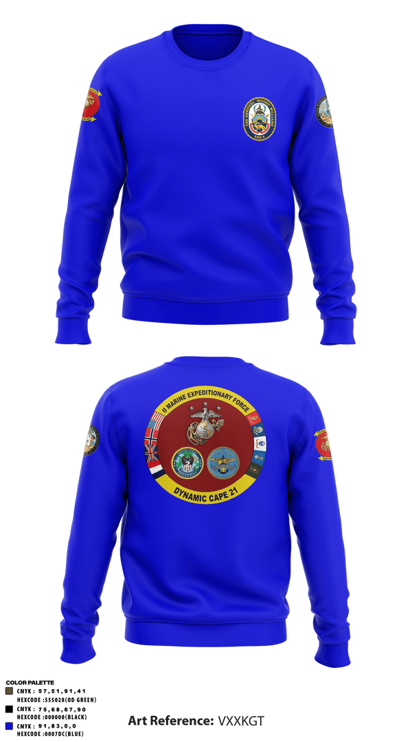 Crew Neck Sweatshirt, , Marines, Teamtime, Team time, sublimation, custom sports apparel, team uniforms, spirit wear, spiritwear, sports uniforms, custom shirts, team store, custom team store, fundraiser sports, apparel fundraiser