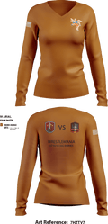 673 EFD/ 334 FEST 89104127 Women's Long Sleeve V-neck Shirt - 1
