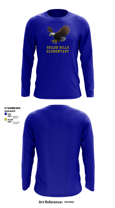Shiloh Hills Elementary 73466717 Long Sleeve Performance Shirt - 2