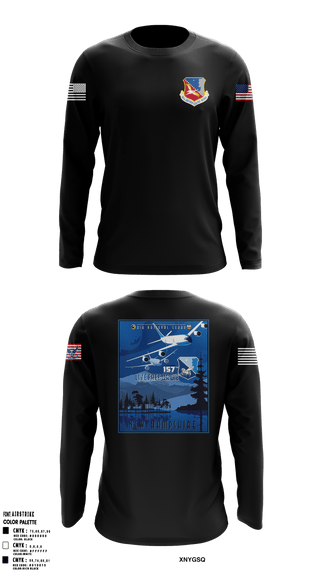 Long Sleeve Performance Shirt, 157th Air Refueling Wing, , Teamtime, Team time, sublimation, custom sports apparel, team uniforms, spirit wear, spiritwear, sports uniforms, custom shirts, team store, custom team store, fundraiser sports, apparel fundraiser