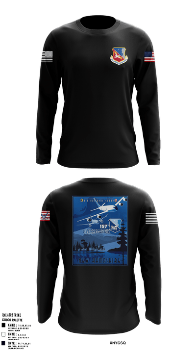 157th Air Refueling Wing 27626920 Long Sleeve Performance Shirt - 1