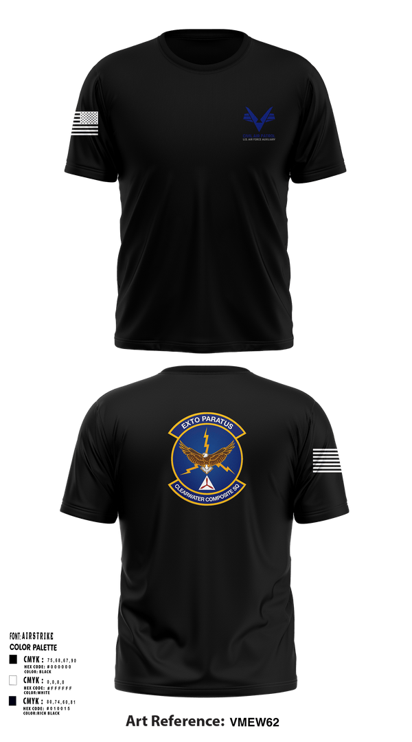 Short Sleeve Performance Shirt, Clearwater Composite Squadron, Air Force, Teamtime, Team time, sublimation, custom sports apparel, team uniforms, spirit wear, spiritwear, sports uniforms, custom shirts, team store, custom team store, fundraiser sports, apparel fundraiser