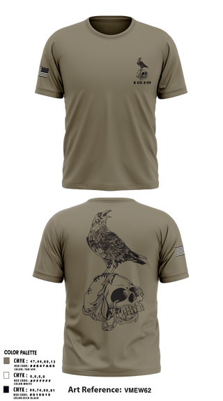 Short Sleeve Performance Shirt, E CO 2-39, Army, Teamtime, Team time, sublimation, custom sports apparel, team uniforms, spirit wear, spiritwear, sports uniforms, custom shirts, team store, custom team store, fundraiser sports, apparel fundraiser