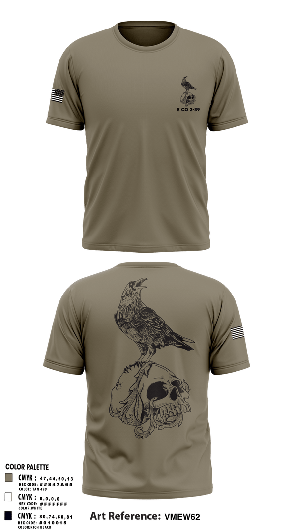 Short Sleeve Performance Shirt, E CO 2-39, Army, Teamtime, Team time, sublimation, custom sports apparel, team uniforms, spirit wear, spiritwear, sports uniforms, custom shirts, team store, custom team store, fundraiser sports, apparel fundraiser
