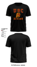 University Of Southern California Diving 38780209 Short Sleeve Performance Shirt - 25