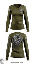 0730 74233775 Women's Long Sleeve V-neck Shirt - 51