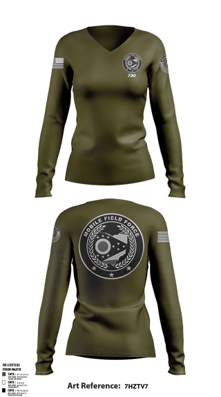 Women's Long Sleeve Vneck Shirt, , Police, Teamtime, Team time, sublimation, custom sports apparel, team uniforms, spirit wear, spiritwear, sports uniforms, custom shirts, team store, custom team store, fundraiser sports, apparel fundraiser