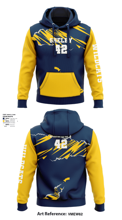 Shelby Wildcats 42080278 Hoodie - 1