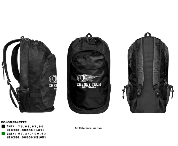 Gear Bag, Howell Cheney Technical High School Softball, Softball, Teamtime, Team time, sublimation, custom sports apparel, team uniforms, spirit wear, spiritwear, sports uniforms, custom shirts, team store, custom team store, fundraiser sports, apparel fundraiser