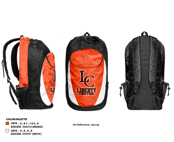 Gear Bag, Liberty Center Middle School, Spirit Store, Teamtime, Team time, sublimation, custom sports apparel, team uniforms, spirit wear, spiritwear, sports uniforms, custom shirts, team store, custom team store, fundraiser sports, apparel fundraiser