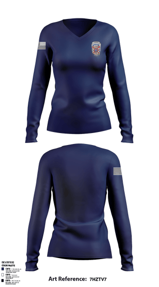 Women's Long Sleeve Vneck Shirt, , Fire Department, Teamtime, Team time, sublimation, custom sports apparel, team uniforms, spirit wear, spiritwear, sports uniforms, custom shirts, team store, custom team store, fundraiser sports, apparel fundraiser