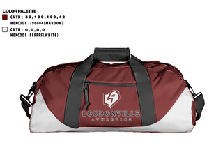 Duffle Bag, Loudonville Christian Middle School, Spirit Store, Teamtime, Team time, sublimation, custom sports apparel, team uniforms, spirit wear, spiritwear, sports uniforms, custom shirts, team store, custom team store, fundraiser sports, apparel fundraiser