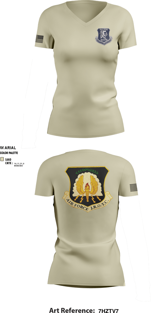 Women's Short Sleeve Vneck Shirt, , Air Force, Teamtime, Team time, sublimation, custom sports apparel, team uniforms, spirit wear, spiritwear, sports uniforms, custom shirts, team store, custom team store, fundraiser sports, apparel fundraiser
