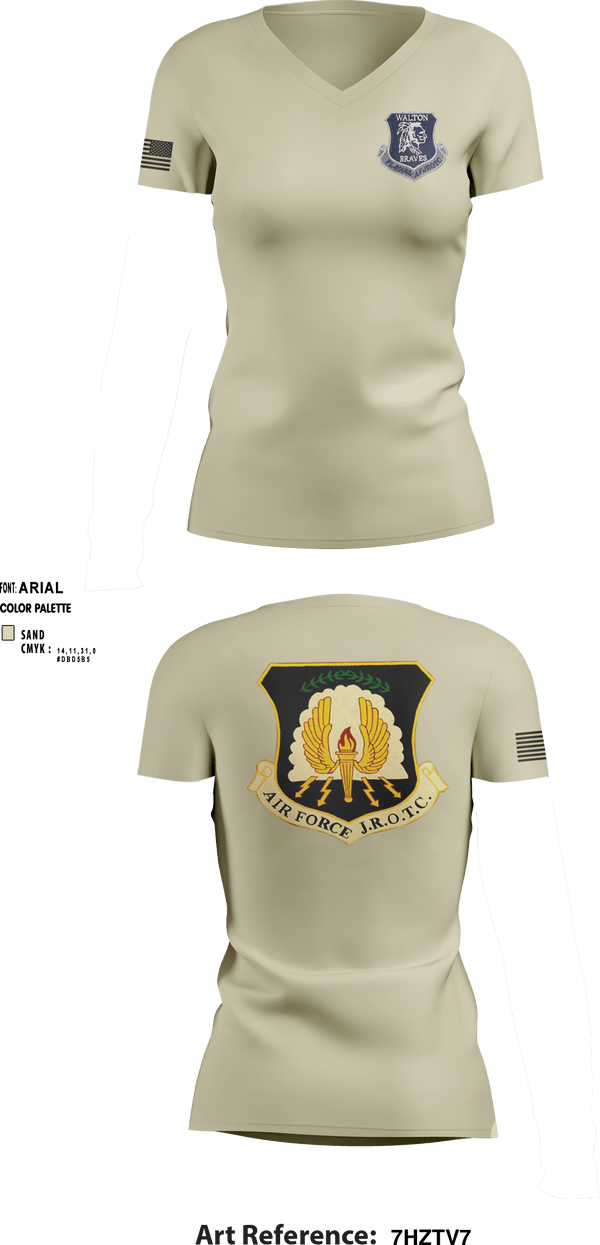 Women's Short Sleeve Vneck Shirt, , Air Force, Teamtime, Team time, sublimation, custom sports apparel, team uniforms, spirit wear, spiritwear, sports uniforms, custom shirts, team store, custom team store, fundraiser sports, apparel fundraiser