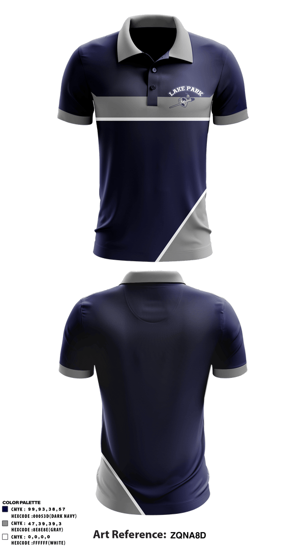 Short Sleeve Performance Polo, Lake Park High School, Spirit Store, Teamtime, Team time, sublimation, custom sports apparel, team uniforms, spirit wear, spiritwear, sports uniforms, custom shirts, team store, custom team store, fundraiser sports, apparel fundraiser