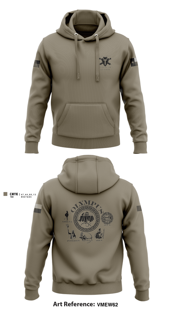 Hoodie, 3-133 FA, Army, Teamtime, Team time, sublimation, custom sports apparel, team uniforms, spirit wear, spiritwear, sports uniforms, custom shirts, team store, custom team store, fundraiser sports, apparel fundraiser
