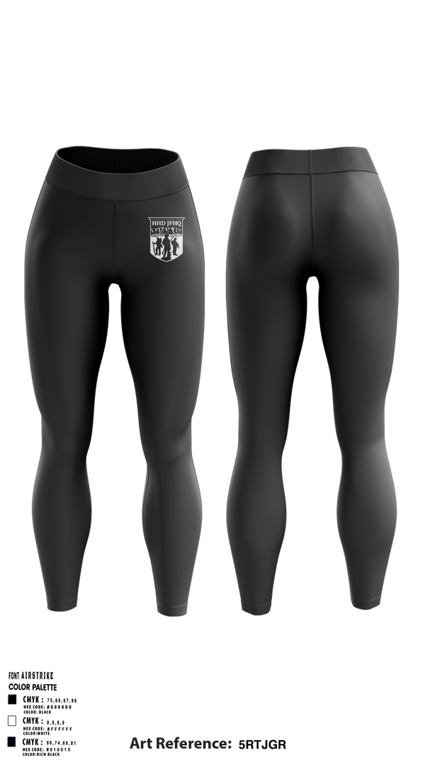 Womens Leggings, HHD, JFHQ-COARNG, National Guard, Teamtime, Team time, sublimation, custom sports apparel, team uniforms, spirit wear, spiritwear, sports uniforms, custom shirts, team store, custom team store, fundraiser sports, apparel fundraiser
