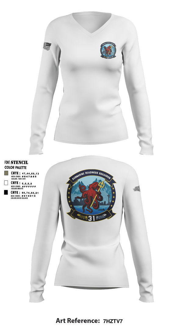 Women's Long Sleeve Vneck Shirt, , Navy, Teamtime, Team time, sublimation, custom sports apparel, team uniforms, spirit wear, spiritwear, sports uniforms, custom shirts, team store, custom team store, fundraiser sports, apparel fundraiser