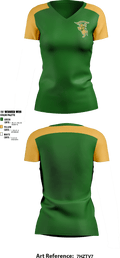 Northridge High School Cheer 12763926 Women's Short Sleeve V-neck Shirt - 1
