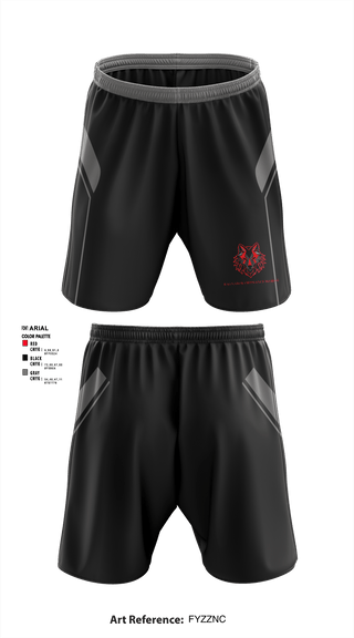 Athletic Shorts With Pockets, Ragnarok Ordnance Works, , Teamtime, Team time, sublimation, custom sports apparel, team uniforms, spirit wear, spiritwear, sports uniforms, custom shirts, team store, custom team store, fundraiser sports, apparel fundraiser