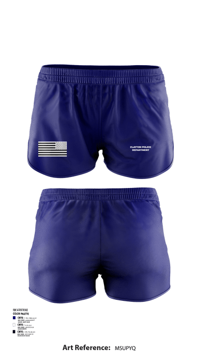 Clayton Police Department 94979488 Women's Shorts - 1