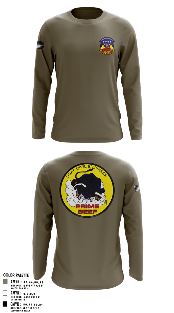 Long Sleeve Performance Shirt, 366 TRS, Air Force, Teamtime, Team time, sublimation, custom sports apparel, team uniforms, spirit wear, spiritwear, sports uniforms, custom shirts, team store, custom team store, fundraiser sports, apparel fundraiser