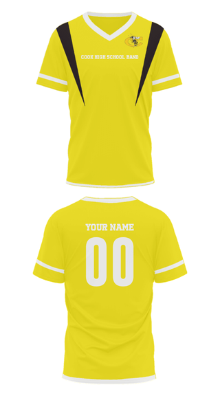 Mens Soccer Jersey, Cook High School Band, Spirit Store, Teamtime, Team time, sublimation, custom sports apparel, team uniforms, spirit wear, spiritwear, sports uniforms, custom shirts, team store, custom team store, fundraiser sports, apparel fundraiser