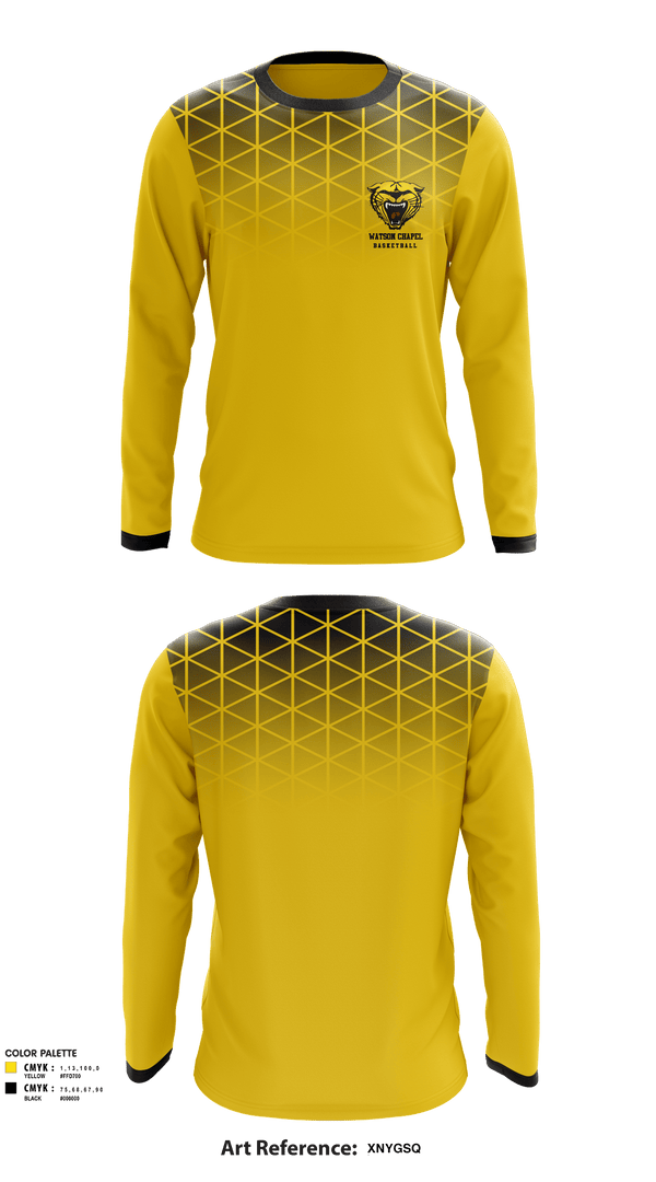 Long Sleeve Performance Shirt, Watson Chapel Junior High School Basketball, Men's Basketball, Teamtime, Team time, sublimation, custom sports apparel, team uniforms, spirit wear, spiritwear, sports uniforms, custom shirts, team store, custom team store, fundraiser sports, apparel fundraiser