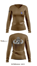 MCPOD-XVIII ABN CORPS 34488688 Women's Long Sleeve V-neck Shirt - 7