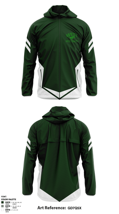 West Junior High School 88605440 Windbreaker - 1