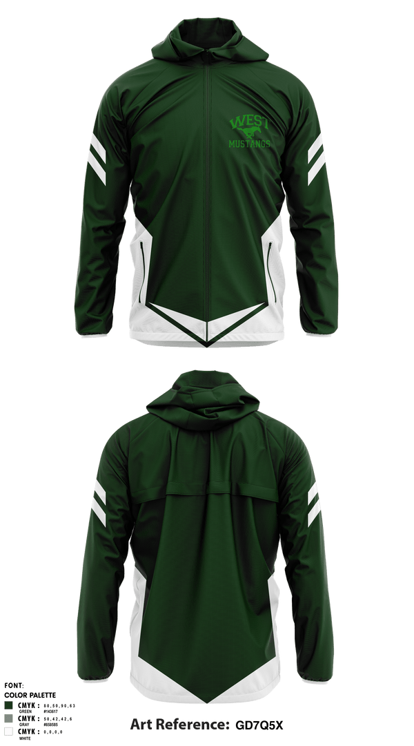 Windbreaker, West Junior High School, Spirit Store, Teamtime, Team time, sublimation, custom sports apparel, team uniforms, spirit wear, spiritwear, sports uniforms, custom shirts, team store, custom team store, fundraiser sports, apparel fundraiser