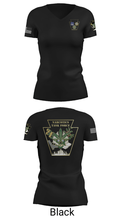 Narcotics 93431812 Women's Short Sleeve V-neck Shirt - 21