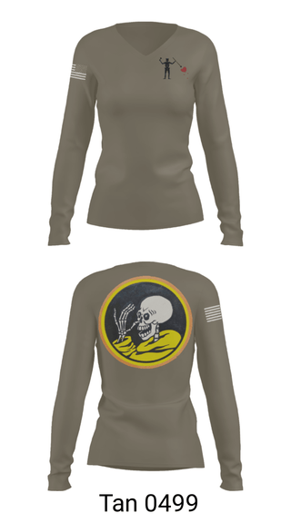 Women's Long Sleeve Vneck Shirt, , Army, Teamtime, Team time, sublimation, custom sports apparel, team uniforms, spirit wear, spiritwear, sports uniforms, custom shirts, team store, custom team store, fundraiser sports, apparel fundraiser