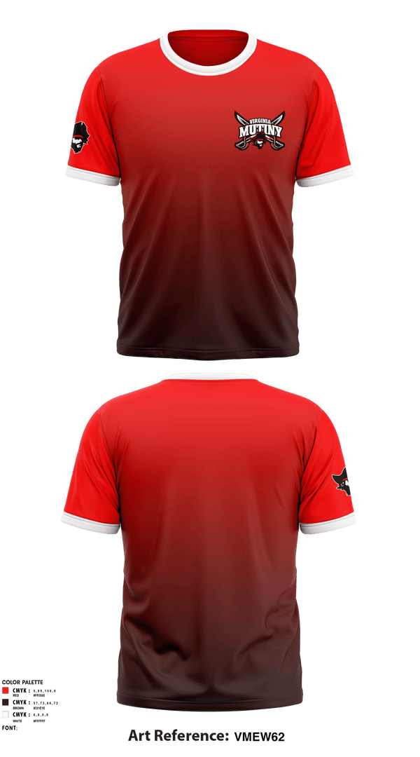 Short Sleeve Performance Shirt, Virginia Mutiny, Football, Teamtime, Team time, sublimation, custom sports apparel, team uniforms, spirit wear, spiritwear, sports uniforms, custom shirts, team store, custom team store, fundraiser sports, apparel fundraiser