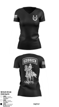 1-635th Scout Platoon 89807222 Women's Short Sleeve V-neck Shirt - 2