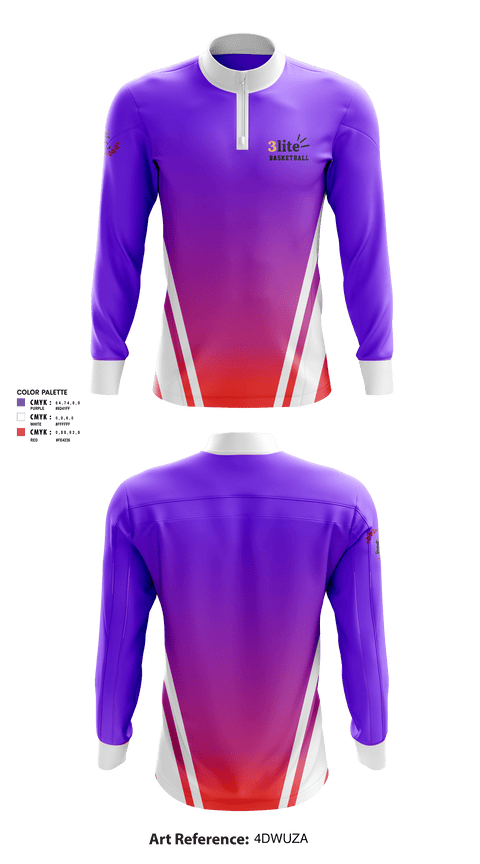 Quarter Zip Jacket, Menace, Men's Basketball, Teamtime, Team time, sublimation, custom sports apparel, team uniforms, spirit wear, spiritwear, sports uniforms, custom shirts, team store, custom team store, fundraiser sports, apparel fundraiser