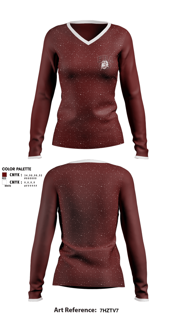 Women's Long Sleeve Vneck Shirt, First Baptist Academy Cheerleading, Cheer, Teamtime, Team time, sublimation, custom sports apparel, team uniforms, spirit wear, spiritwear, sports uniforms, custom shirts, team store, custom team store, fundraiser sports, apparel fundraiser