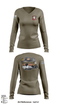 USS Montana 25481522 Women's Long Sleeve V-neck Shirt - 50