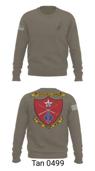 Crew Neck Sweatshirt, , Marines, Teamtime, Team time, sublimation, custom sports apparel, team uniforms, spirit wear, spiritwear, sports uniforms, custom shirts, team store, custom team store, fundraiser sports, apparel fundraiser