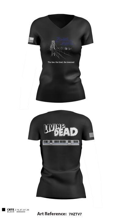 Inversed Crew 85393530 Women's Short Sleeve V-neck Shirt - 1