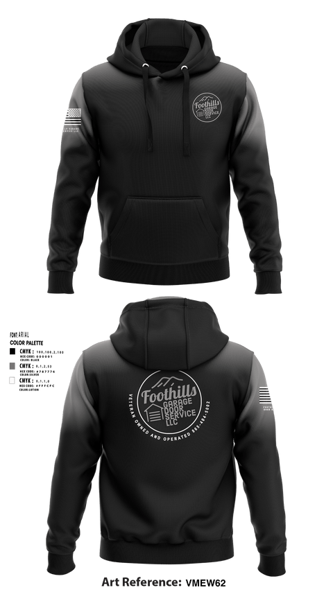 Hoodie, Foothills Garage Door Service LLCFoothills Garage Door Service LLC, , Teamtime, Team time, sublimation, custom sports apparel, team uniforms, spirit wear, spiritwear, sports uniforms, custom shirts, team store, custom team store, fundraiser sports, apparel fundraiser