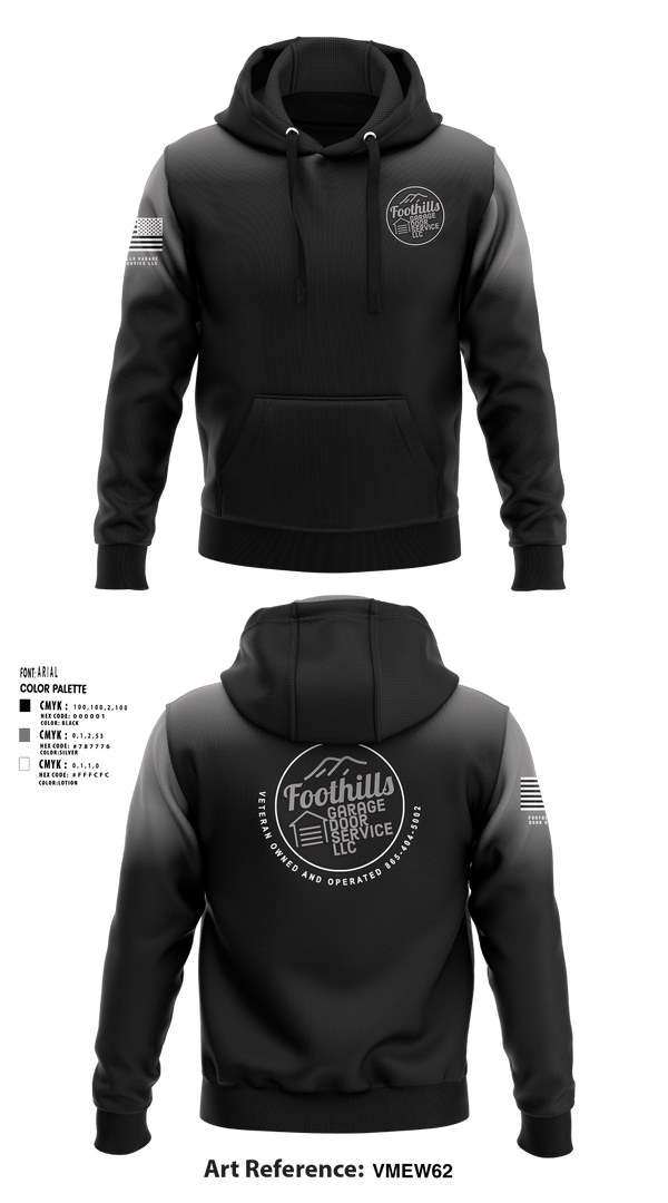 Hoodie, Foothills Garage Door Service LLCFoothills Garage Door Service LLC, , Teamtime, Team time, sublimation, custom sports apparel, team uniforms, spirit wear, spiritwear, sports uniforms, custom shirts, team store, custom team store, fundraiser sports, apparel fundraiser