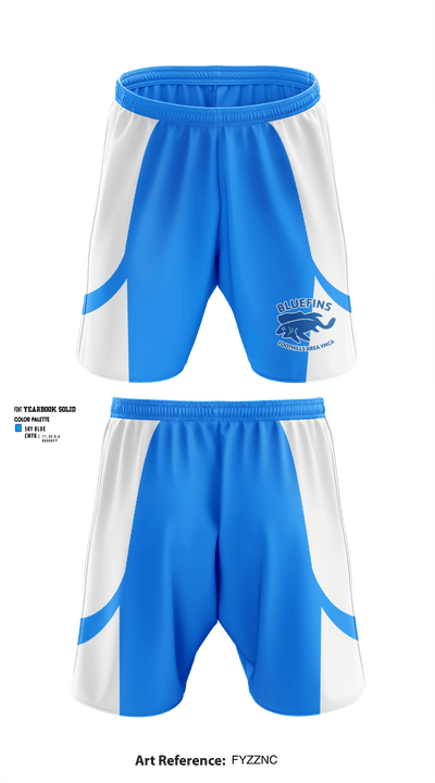 Foothills Area YMCA Swimming 18108135 Athletic Shorts With Pockets - 1