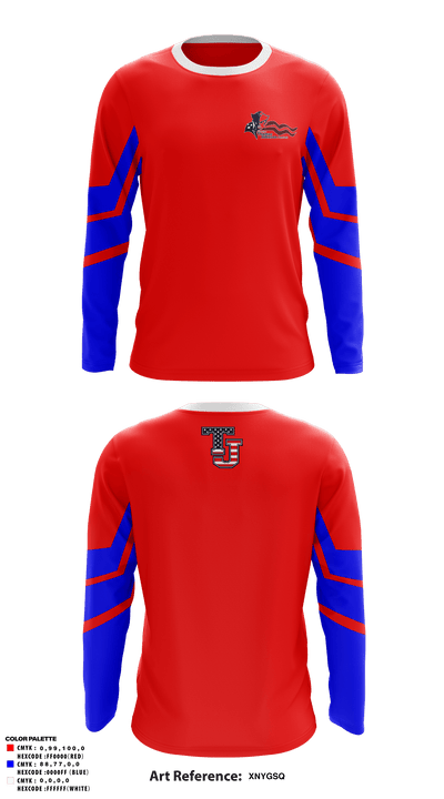 Governor Thomas Johnson High School Lacrosse 41797024 Long Sleeve Performance Shirt - 1