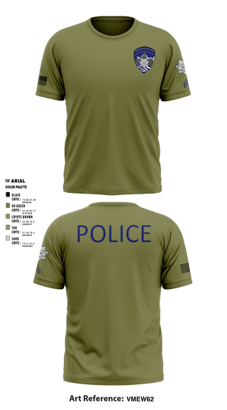 Short Sleeve Performance Shirt, Willits Little Lake JRTF, Police, Teamtime, Team time, sublimation, custom sports apparel, team uniforms, spirit wear, spiritwear, sports uniforms, custom shirts, team store, custom team store, fundraiser sports, apparel fundraiser