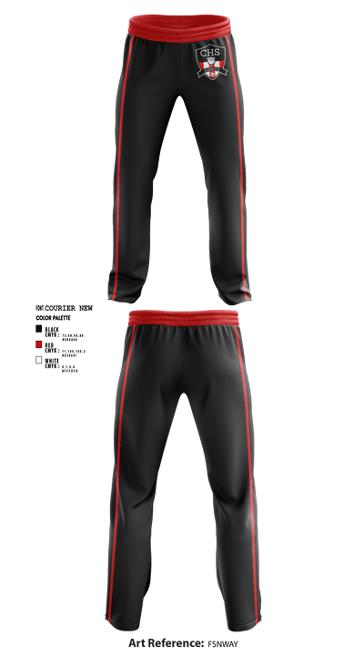 Central High School - Bulldogs 46149051 Sweatpants - 1