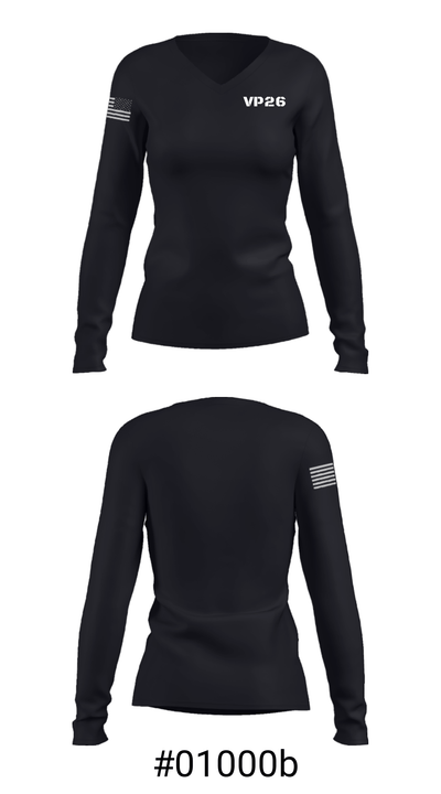 VP26 25002818 Women's Long Sleeve V-neck Shirt - 37