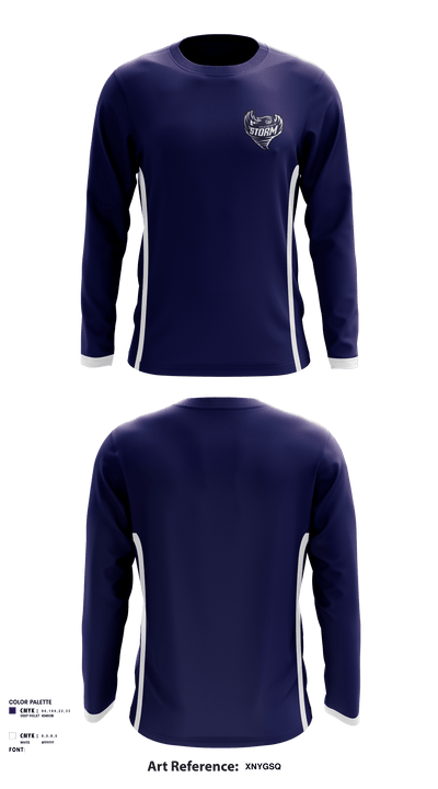 North Valley Youth Sports Football 94944381 Long Sleeve Performance Shirt - 1