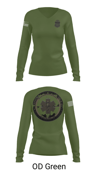 Women's Long Sleeve Vneck Shirt, , Police, Teamtime, Team time, sublimation, custom sports apparel, team uniforms, spirit wear, spiritwear, sports uniforms, custom shirts, team store, custom team store, fundraiser sports, apparel fundraiser