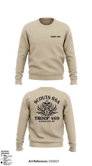 Crew Neck Sweatshirt, Troop 469, , Teamtime, Team time, sublimation, custom sports apparel, team uniforms, spirit wear, spiritwear, sports uniforms, custom shirts, team store, custom team store, fundraiser sports, apparel fundraiser